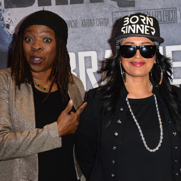 Princess Erika et Lââm - Avant-première du film "Braqueurs" au cinéma UGC Les Halles à Paris, le 28 avril 2016. © Veeren/Bestimage