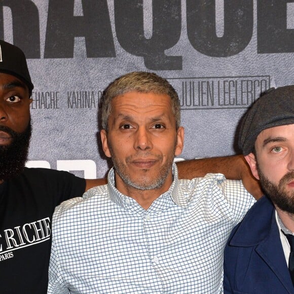 Kaaris, Sami Bouajila et Guillaume Gouix - Avant-première du film "Braqueurs" au cinéma UGC Les Halles à Paris, le 28 avril 2016. © Veeren/Bestimage