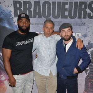 Kaaris, Sami Bouajila et Guillaume Gouix - Avant-première du film "Braqueurs" au cinéma UGC Les Halles à Paris, le 28 avril 2016. © Veeren/Bestimage