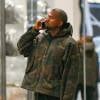 Kanye West au magasin Saint Laurent Paris à SoHo. New York, le 30 avril 2016.