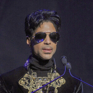 Le chanteur Prince annonce sa nouvelle tournée ''Welcome 2 America'' lors d'une conférence au Apollo Theater à New York le 14 octobre 2010.