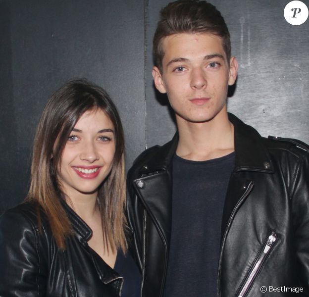 Exclusif - Léonard Trierweiler et sa petite-amie Julie - Anniversaire de Léonard Trierweiler (19 ans) avec ses amis au Banana Café à Paris, le 23 avril 2016. © Baldini/Bestimage