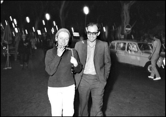 Jean-Luc Godard et Anne Wiazemsky lors de l'avant-première de La Chinoise à Avignon en 1967