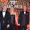 Le prince Albert II de Monaco, Beatrice Borromeo et Pierre Casiraghi au bal des pilotes du Grand Prix de Formule 1 de Monaco le 24 mai 2015