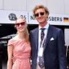 Pierre Casiraghi et Beatrice Borromeo dans les coulisses du Grand Prix de Monaco le 23 mai 2015