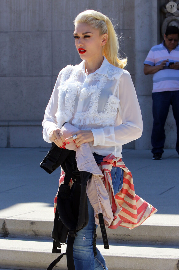 Gwen Stefani dans le quartier de North Hollywood, le 17 avril 2016