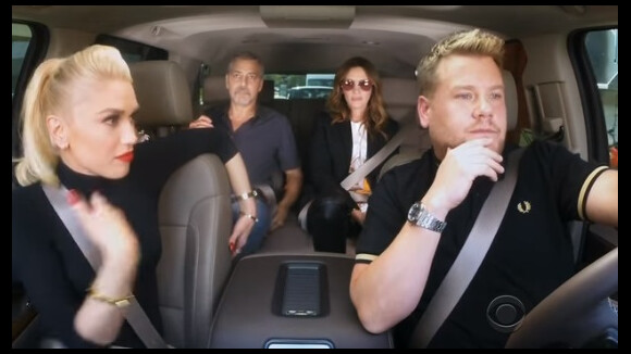 Gwen Stefani : En voiture avec George Clooney et Julia Roberts, elle s'éclate !