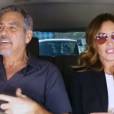 George Clooney et Julia Roberts dans l'émission "Late Late Show" pour un épisode du Carpool Karaoke.