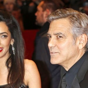 George Clooney et sa femme Amal à la première de "Hail Caesar!" au 66ème festival international du film de Berlin le 11 février 2016