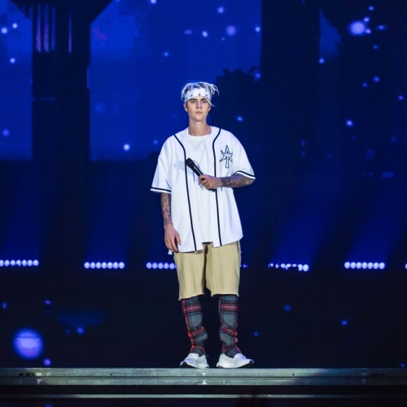 Justin Bieber en concert à Auburn Hills dans le cadre de sa tournée "The Purpose World Tour", le 26 avril 2016. © Marc Nader/Zuma Press/Bestimage