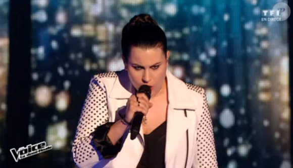 Anahy, dans The Voice 5 (demi-finale) sur TF1, le samedi 7 mai 2016.