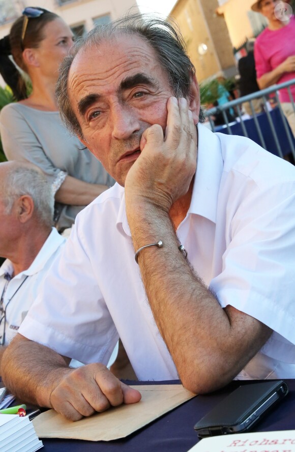 Richard Bohringer sur le port de Saint-Tropez, le 11 août 2013.