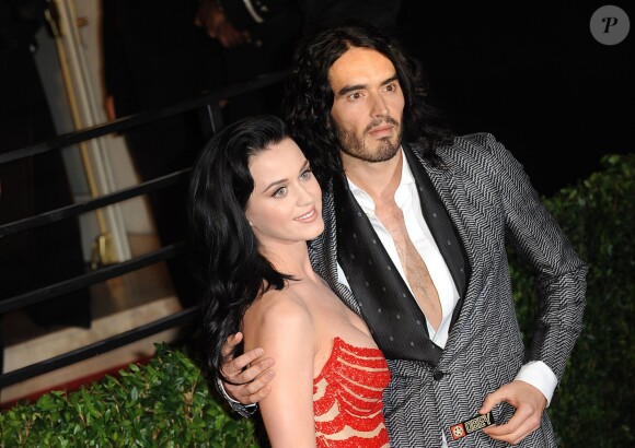Russell Brand et Katy Perry à la soirée Vanity Fair Oscar à Los Angeles, le 7 mars 2010