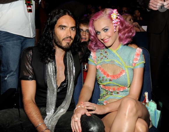 Russell Brand et Katy Perry lors des MTV Video Music Awards, le 28 août 2011 à Los Angeles