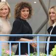 Kirsten Dunst, Valeria Golino et Vanessa Paradis au cocktail des membres du jury du 69ème festival international du film de Cannes à l'hôtel Martinez le 10 mai 2016