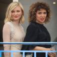 Kirsten Dunst et Valeria Golino au cocktail des membres du jury du 69ème festival international du film de Cannes à l'hôtel Martinez le 10 mai 2016