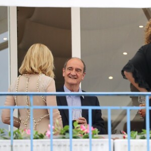 Kirsten Dunst, Pierre Lescure, Valeria Golino et Vanessa Paradis au cocktail des membres du jury du 69ème festival international du film de Cannes à l'hôtel Martinez le 10 mai 2016