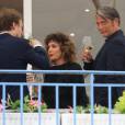  Mads Mikkelsen, Katayoon Shahabi, Valeria Golino, Arnaud Desplechin arrivent à l'hôtel Martinez à Cannes, le 10 mai 2016 