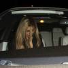 Kylie Jenner quitte le restaurant Roku de West Hollywood et rentre en voiture avec son compagnon Tyga le 24 mars 2016.