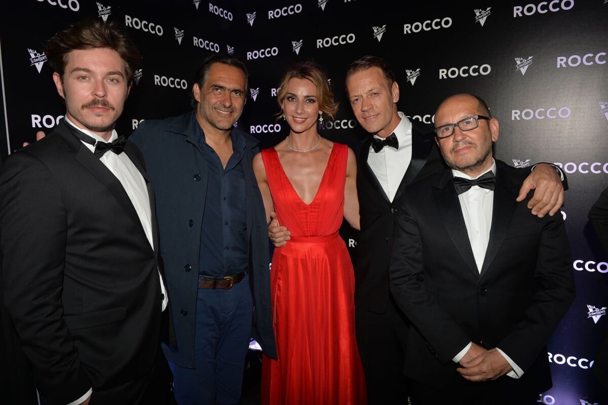 Photo : Exclusif - Alban Teurlai, Emmanuel Chain, Rocco Siffredi et sa  femme Rosa Caracciolo (Rozsa Tassi), Thierry Demaizière - Soirée 