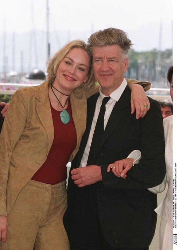 David Lynch et Sharon Stone, membres du jury - Festival de Cannes 2002