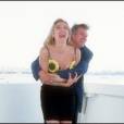 Paul Verhoeven et Sharon Stone pour le photocall du film Basic Instinct en 1992