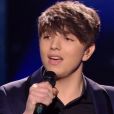 Antoine lors de la finale de The Voice 5, sur TF1, le samedi 14 mai 2016