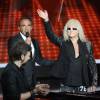 Exclusif - Clément Verzi, Nikos Aliagas et Michel Polnareff - Plateau de la finale de l'émission "The Voice" à Paris. Le 14 mai 2016 © Coadic Guirec / Bestimage
