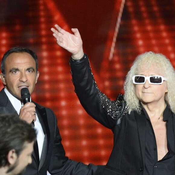 Exclusif - Clément Verzi, Nikos Aliagas et Michel Polnareff - Plateau de la finale de l'émission "The Voice" à Paris. Le 14 mai 2016 © Coadic Guirec / Bestimage
