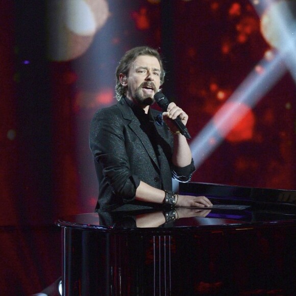 Exclusif - Clément, Nikos Aliagas et Michel Polnareff - Plateau de la finale de l'émission "The Voice" à Paris. Le 14 mai 2016 © Coadic Guirec / Bestimage