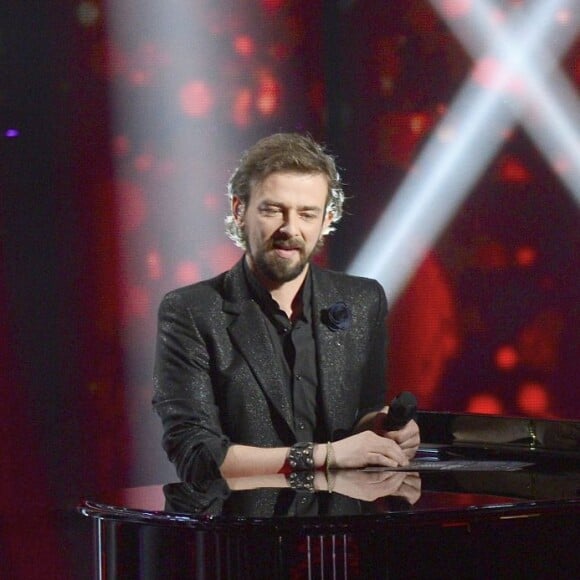 Exclusif - Clément, Nikos Aliagas et Michel Polnareff - Plateau de la finale de l'émission "The Voice" à Paris. Le 14 mai 2016 © Coadic Guirec / Bestimage