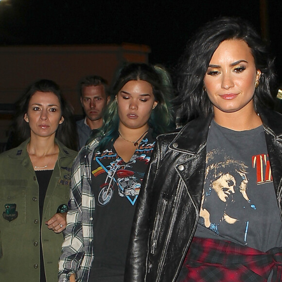 Demi Lovato et sa soeur Madison Delagarza après le concert de Beyonce au Rose Bowl de Pasadena à Los Angeles, le 14 mai 2016