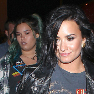 Demi Lovato et sa soeur Madison Delagarza après le concert de Beyonce au Rose Bowl de Pasadena à Los Angeles, le 14 mai 2016