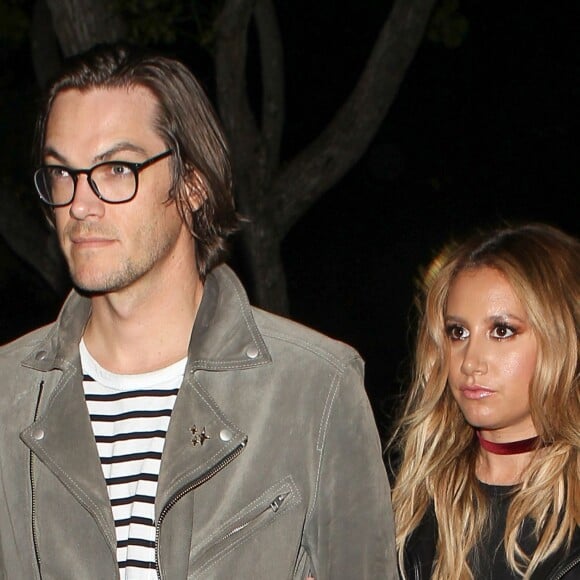 Ashley Tisdale et Christopher French arrivent au Rose Bowl de Pasadena pour le concert de Beyoncé, le 14 mai 2016