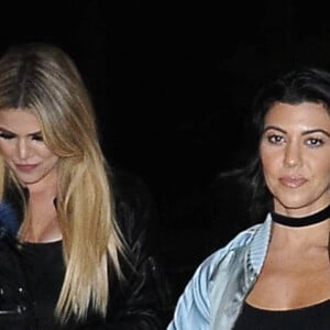 Kourtney et Khloe Kardashian - Célébrités arrivant au concert de Beyonce à Los Angeles le 14 mai 2016.