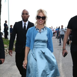 Pamela Anderson à Cannes pour l'association Sea Shepherd le 14 mai 2016