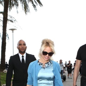 Pamela Anderson à Cannes pour l'association Sea Shepherd le 14 mai 2016