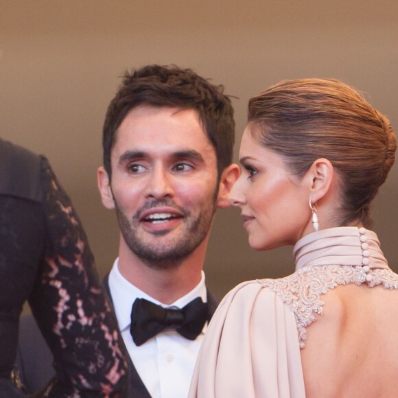 Jean-Bernard Fernandez-Versini et Cheryl Cole lors de la montée des marches du film "Irrational Man" lors du 68 ème Festival International du Film de Cannes à Cannes le 15 mai 2015