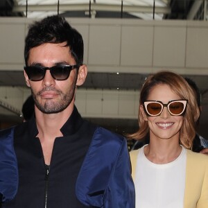 Jean-Bernard Fernandez-Versini et Cheryl Cole à l'aéroport de Nice le 14 mai 2015 - 68 ème Festival international du Film de Cannes 2015