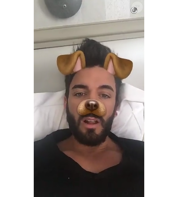 Thomas Vergara, ici en chien, s'éclate sur Snapchat