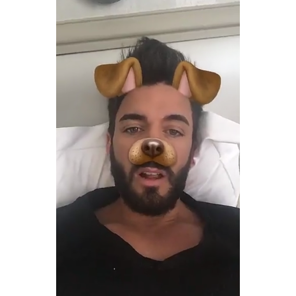 Thomas Vergara, ici en chien, s'éclate sur Snapchat