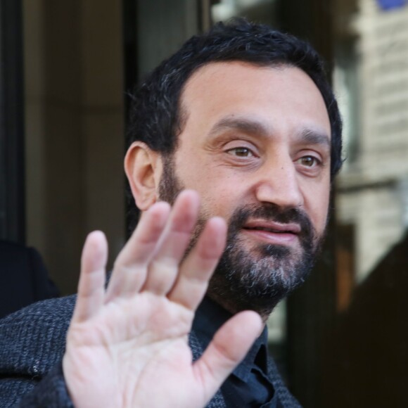 Semi-Exclusif - Cyril Hanouna - Arrivées des people à la radio Europe1 à Paris le 14 avril 2016.14/04/2016 - Paris