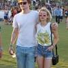 Emma Roberts et son compagnon Evan Peters au 3ème jour du festival de musique Coachella à Indio. Le 13 avril 2014