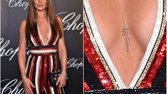 Cheryl Cole : La star dévoile un mystérieux tatouage entre ses seins...