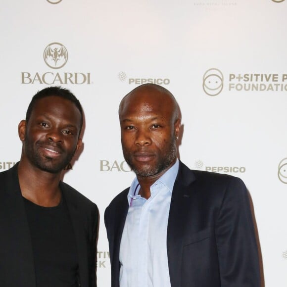 Louis Saha et William Gallas - Gala "Positive Cinema Week" by Planet Finance, dans le cadre du 69e Festival de Cannes le 18 mai 2016