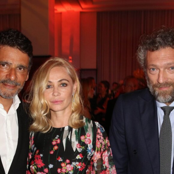 Exclusif - Pascal Elbé, Emmanuelle Beart et Vincent Cassel - Gala "Positive Cinema Week" by Planet Finance, dans le cadre du 69e Festival de Cannes le 18 mai 2016