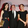 Exclusive - Carmen Chaplin, Harvey Weinstein et Dolores Chaplin - Gala "Positive Cinema Week" by Planet Finance, dans le cadre du 69e Festival de Cannes le 18 mai 2016