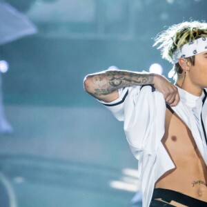 Justin Bieber en concert à Auburn Hills dans le cadre de sa tournée "The Purpose World Tour", le 26 avril 2016. © Marc Nader/Zuma Press/Bestimage