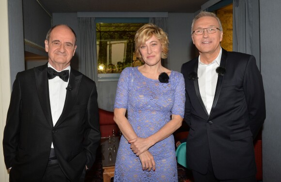 Exclusif - Pierre Lescure, Valeria Bruni Tedeschi et Laurent Ruquier à l'enregistrement de l'émission "On n'est pas couché" à la Villa Domergue lors du 69ème Festival International du Film de Cannes le 18 mai 2016. La bande a Laurent Ruquier a investi la superbe villa Domergue sur les hauteurs de Cannes, pour le tournage d'une émission spéciale sur le cinéma lors du 69ème Festival International du Film de Cannes. L’émission sera diffusée samedi soir 21 mai sur France 2. © Giancarlo Gorassini / Veeren / Bestimage 18/05/2016 - Cannes