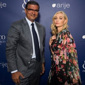 Jacob Arabo et Emmanuelle Béart assistent à la soirée du 30e anniversaire du bijoutier et horloger Jacob & Co. à Cannes. Le 20 mai 2016.